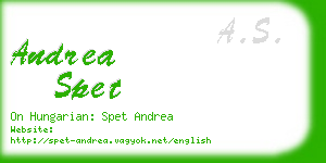 andrea spet business card